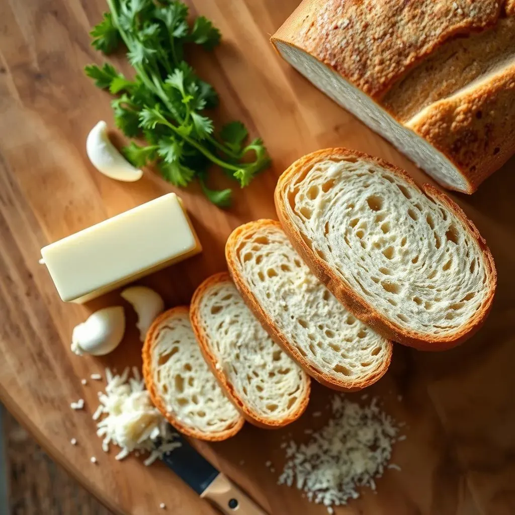 Gather Your Ingredients for Garlic Bread