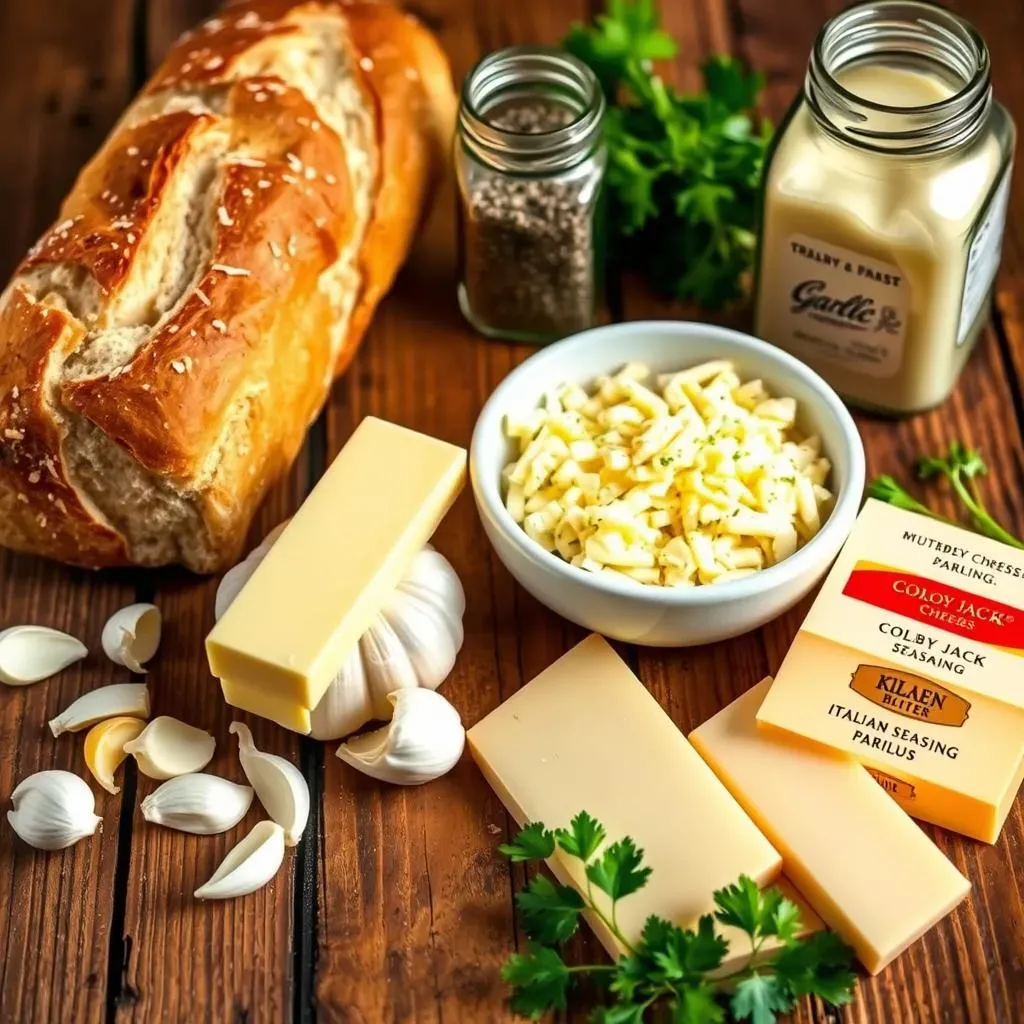 Gather Your Ingredients for Garlic Cheese French Bread