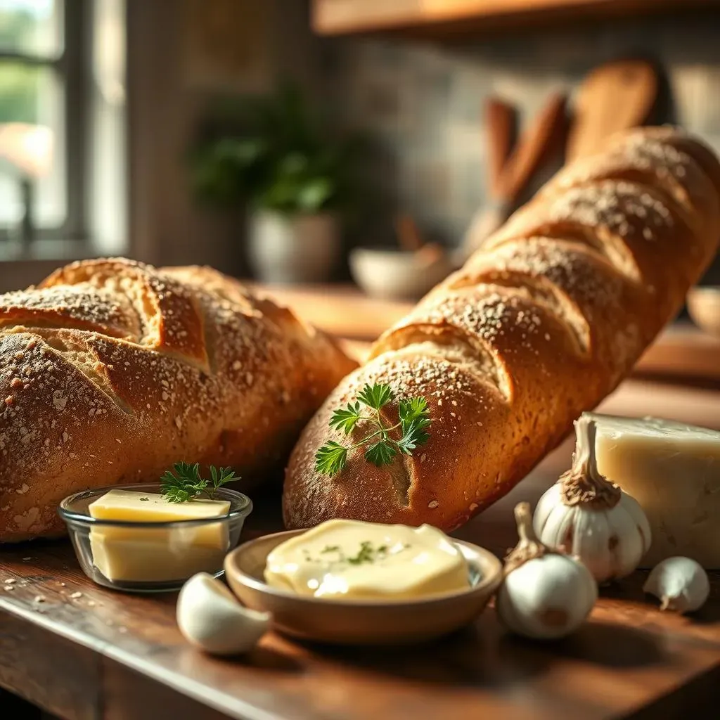 Ingredients For This French Style Garlic Bread