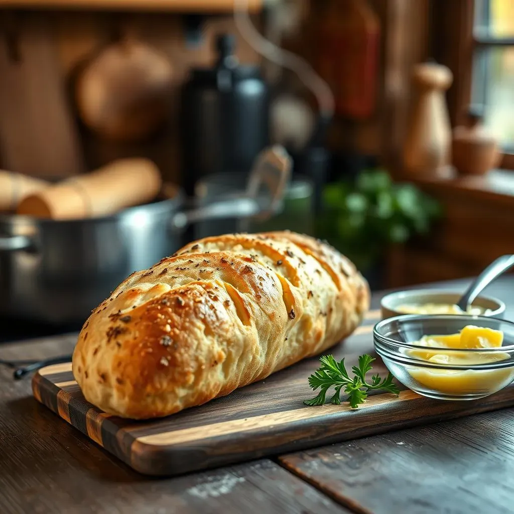 Making French Baker Style Garlic Bread at Home