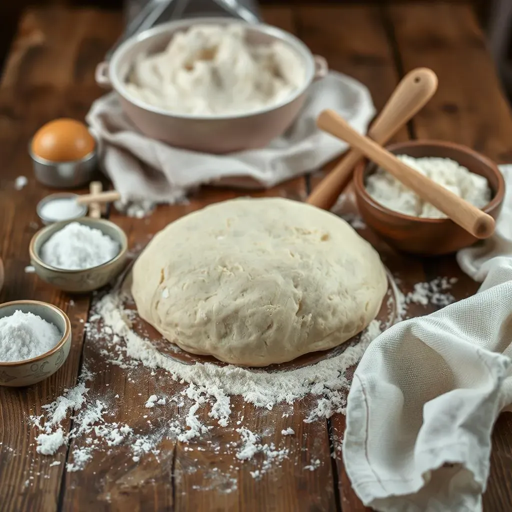 Making the Dough for French Bread Rolls