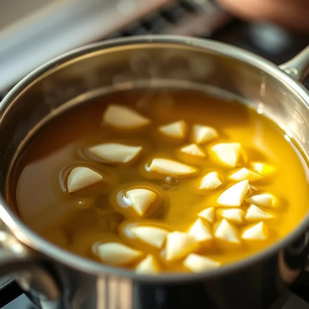 Making the Perfect Garlic Oil for French Bread