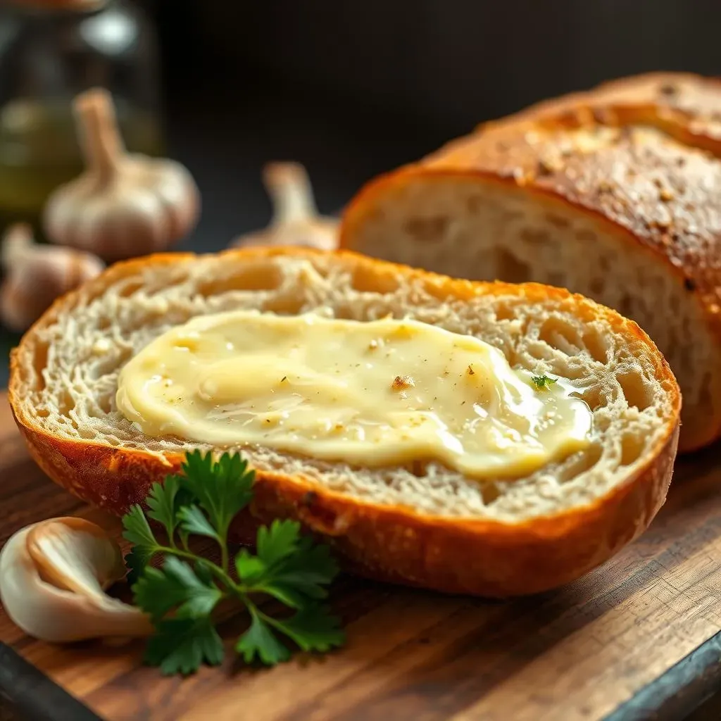 Making the Roasted Garlic French Bread