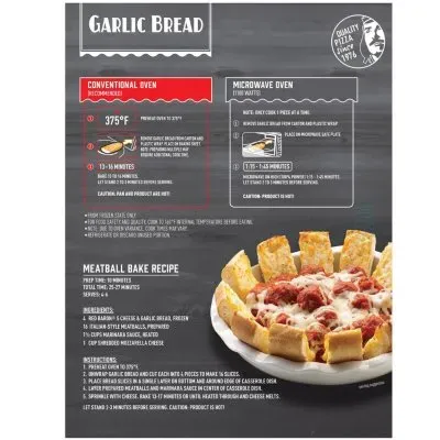 Red Baron 5 Cheese Garlic French Bread Pizza Microwave Instructions: The HowTo