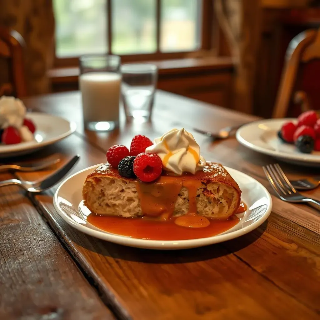 Serving and Enjoying Your Bread Pudding with French Baguette