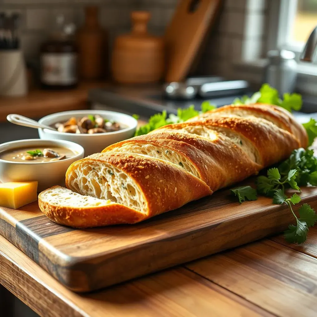Serving and Storing Your Homemade Garlic Bread French Baguette
