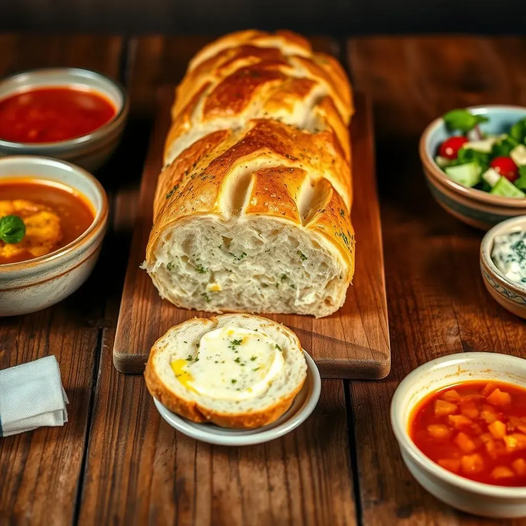 Serving Suggestions and Nutritional Information for French Loaf Garlic Cheese Bread