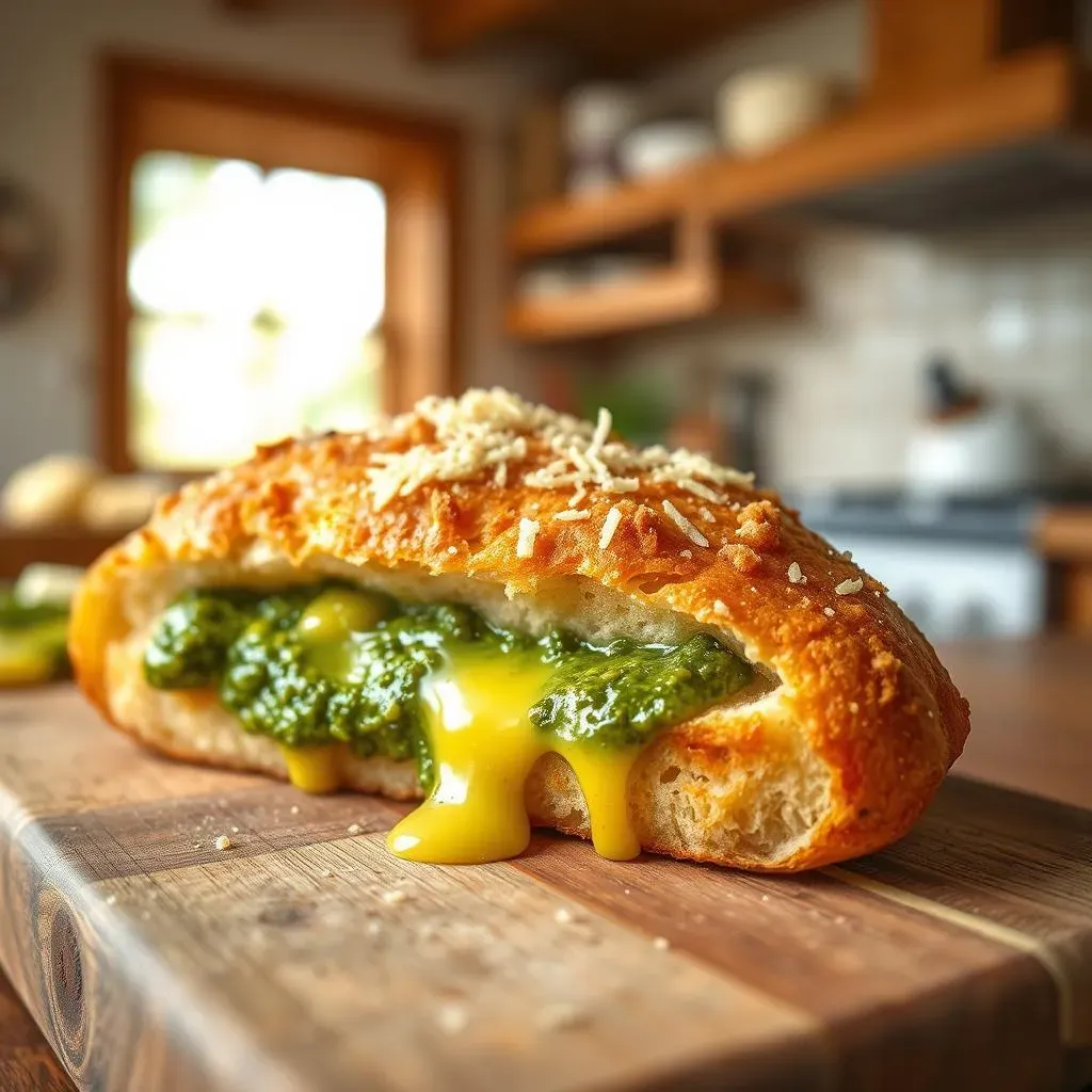 The Magic of Pesto Garlic Bread from French Baker