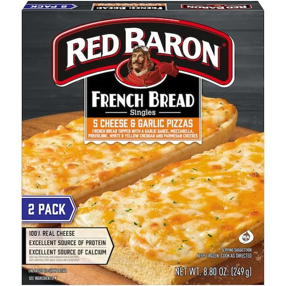 Types of Red Baron French Bread Pizza Available at Walmart