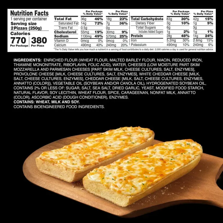 Understanding Red Baron French Bread Cheese Pizza Calories